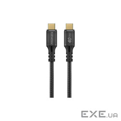 Дата кабель USB-C to USB-C 2.0m Promate (powerbolt240-2m.black)