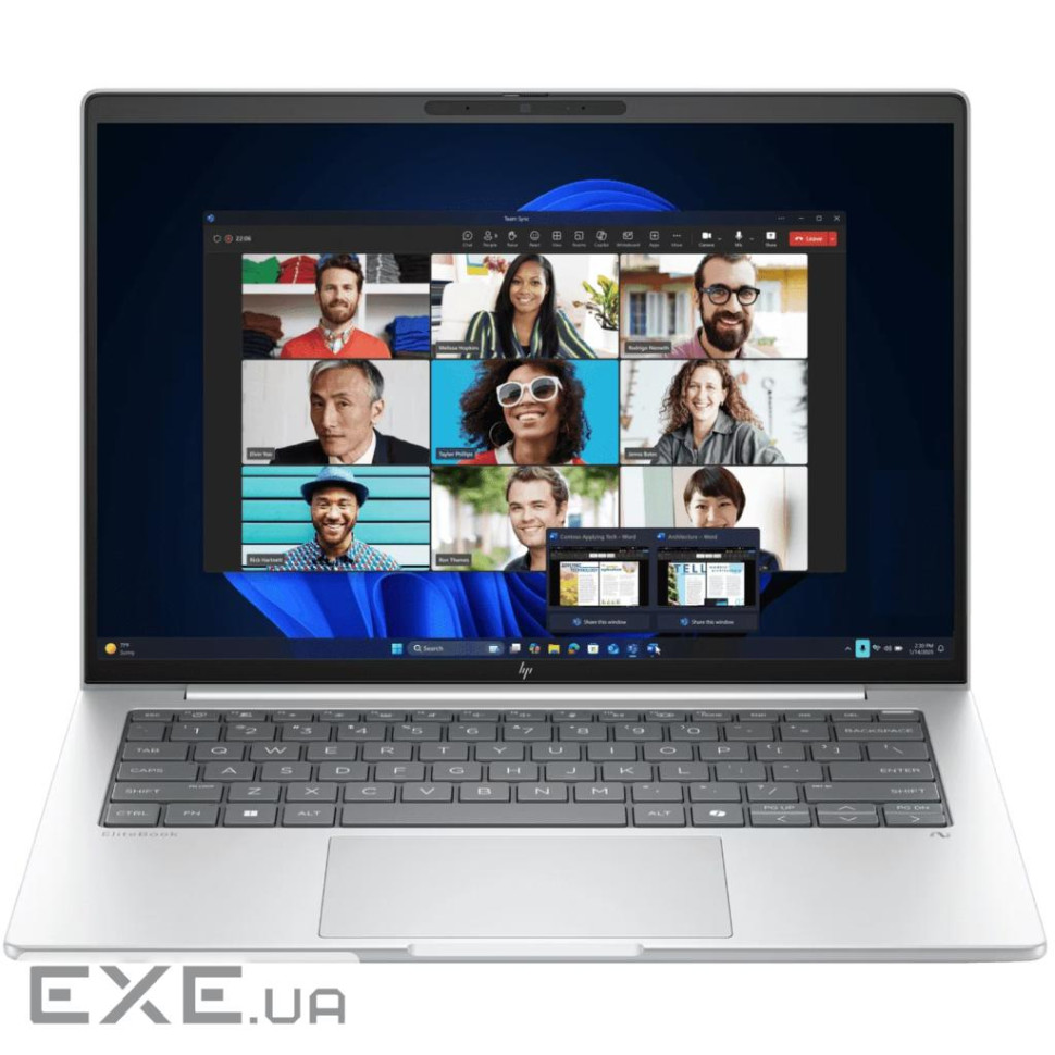 Ноутбук HP EliteBook 8-G1a 13.3 WUXGA AG, AMD R7-350, 32GB, F1TB UMA, Win11P, сріблястий (AD4A9ET)