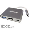 Порт-реплікатор VEGGIEG USB-C to USB3.0/HDMI/PD (TC03)