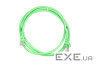 Патч корд 2E Cat 5e,UTP,RJ45, 26AWG ,7/0.16 CCA, 1.50 m,PVC, Green (2E-PC5ECA-150GRN)