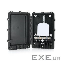 Муфта оптична Merlion ML-OP-F005-24C, герметична, 6 вводів, до 4-х касет, до 24 зварок, матеріал PP PP