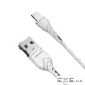 Дата кабель USB 2.0 AM to USB-C 2.0m 2.4A white Grand-X (PC-02W)