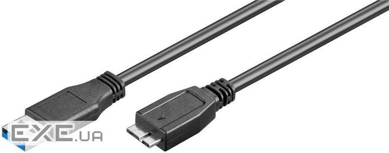 Кабель Goobay USB3.0 A-microB M/M 3.0m,2xShielded D=5.0mm Certified Cu (75.09.5027-1)