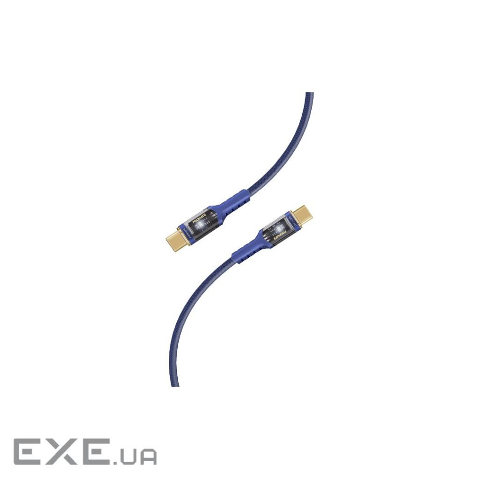 Дата кабель USB-C to USB-C 2.0m Promate (lucidline-cc200.navy)