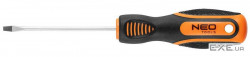 Викрутка Neo Tools шліцева 3x75 мм , CrV (04-171)