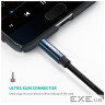 Кабель мультимедійний 3.5mm M to 3.5mm M 0.5m 90 corner AV112 blue Ugreen (60178)