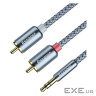 Кабель мультимедійний 3.5mm M to 2xRCA M 3.0m Essager (EYPZJ-MYC0G)
