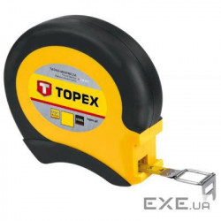 Рулетка Topex стрічка вимірювальна сталева, 20 м (28C412)