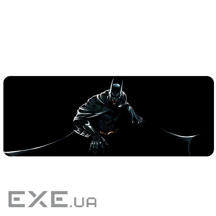 Коврик 300*800 тканинний Бетмен з боковою прошивкою, товщина 2 мм, Black, Пакет (BM46)