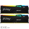 Модуль пам'яті KINGSTON FURY Beast RGB EXPO DDR5 5600MHz 64GB Kit 2x32GB Black (KF556C36BBE2AK2-64)