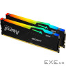 Модуль пам'яті KINGSTON FURY Beast RGB EXPO DDR5 5600MHz 64GB Kit 2x32GB Black (KF556C36BBE2AK2-64)