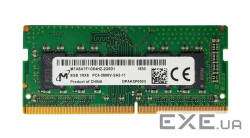 Оперативна пам'ять MICRON SO-DIMM DDR4 2666MHz 8GB (MTA8ATF1G64HZ-2G6D1)