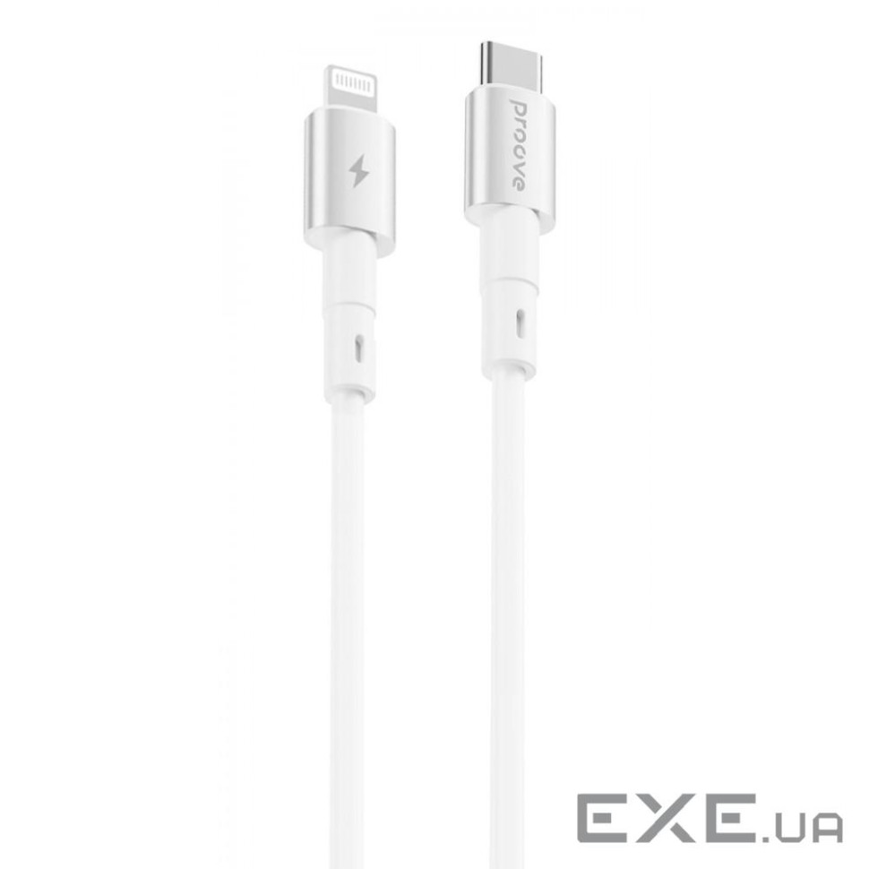 Кабель Proove Silicraft Type-C to Lightning 27W (1m) white (CCSC27002102)