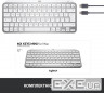 Клавіатура Logitech MX Keys Mini For Mac Wireless Illuminated Pale Grey (920-010526)