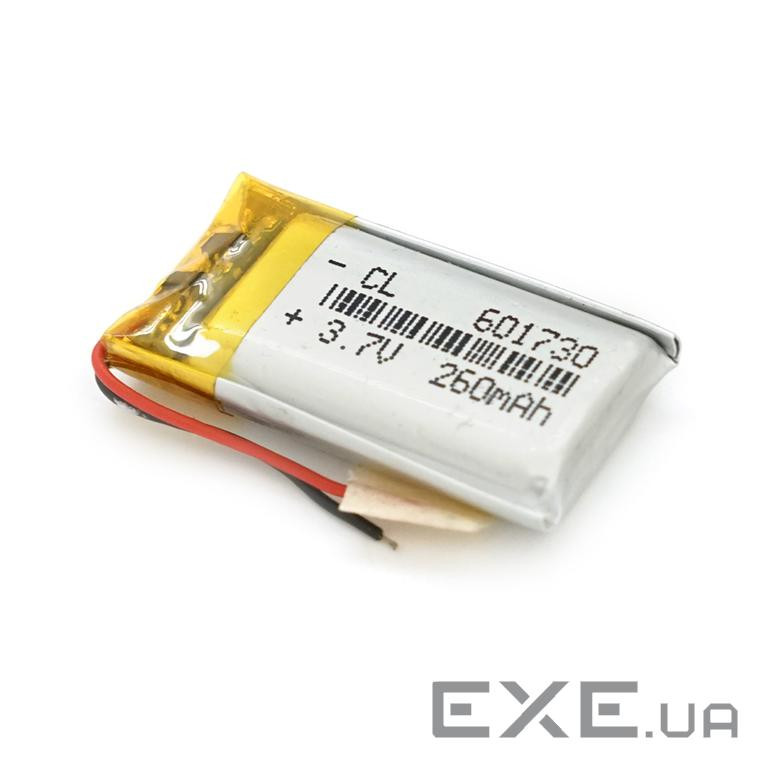 Літій-полімерний акумулятор 6*17*30mm (Li-ion 3.7В 250мА&middot,год) (601730) ) (601730)