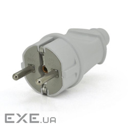 Вилка із заземленням , 16A 250V, A101, White, Q24