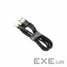 Дата кабель USB 2.0 AM to Lightning 3.0m 2.0A gold-black Baseus (CALKLF-RV1)