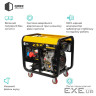 Генератор дизельний Qube QFED10000XE-3 3-phase, 8.1kW 8.8kW, 220V/380V, 12.5L, Ел. Старт