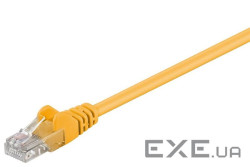 Патч-корд неекранованій RJ45 UTP5e 0.25m,patch AWG28 D=4.5mm Gold Protect,жовтий (75.06.8610-10)