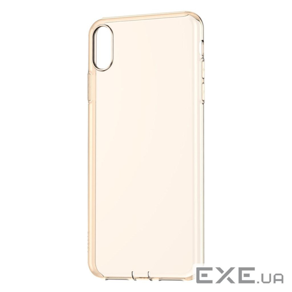 Чехол Baseus для iPhone Xr Simplicity Прозрачный Золотой (ARAPIPH61-A0V)