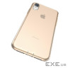 Чехол Baseus для iPhone Xr Simplicity Прозрачный Золотой (ARAPIPH61-A0V)