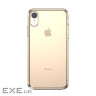 Чехол Baseus для iPhone Xr Simplicity Прозрачный Золотой (ARAPIPH61-A0V)