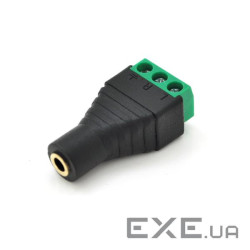 Гніздо VOLTRONI для підключення живлення miniJack 3.5 '' Stereo (3 ко (YT-MJ3.5(3 контакта))