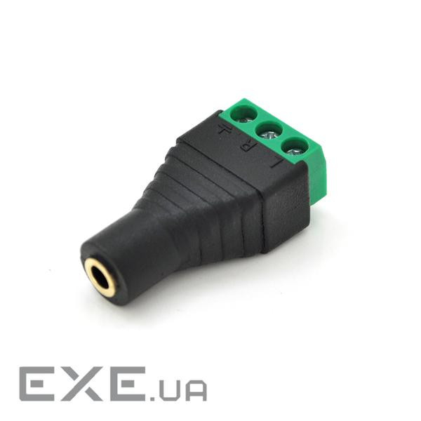 Гніздо VOLTRONI для підключення живлення miniJack 3.5 '' Stereo (3 ко (YT-MJ3.5(3 контакта))