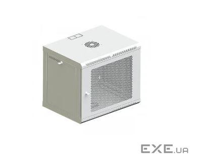 Шафа телекомунікаційна 19" VAGO 9U, настінна, двері пефорований метал, сірий, (505 (027068) , (505 (027068)