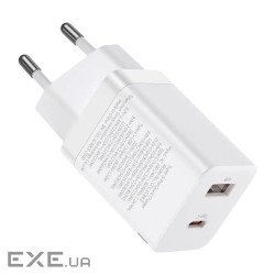 Зарядний пристрій Baseus Super Si Pro C+U 30W (CCSUPP-E02) white (948117)