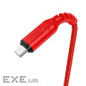 Кабель HOCO X59 USB to Micro 2.4A, 1m, nylon, TPE connectors, Red (6931474744906)