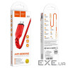 Кабель HOCO X59 USB to Micro 2.4A, 1m, nylon, TPE connectors, Red (6931474744906)