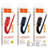 Кабель HOCO X59 USB to Micro 2.4A, 1m, nylon, TPE connectors, Red (6931474744906)