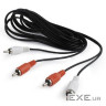 Кабель мультимедійний 2xRCA M to 2xRCA M 1.8m Cablexpert (CCA-2R2R-6)