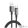 Дата кабель USB 2.0 AM to USB-C 2.0m 3A zinc alloy braided black ColorWay (CW-CBUC099-BK)