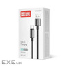 Дата кабель USB 2.0 AM to USB-C 2.0m 3A zinc alloy braided black ColorWay (CW-CBUC099-BK)