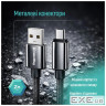 Дата кабель USB 2.0 AM to USB-C 2.0m 3A zinc alloy braided black ColorWay (CW-CBUC099-BK)