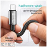 Дата кабель USB 2.0 AM to USB-C 2.0m 3A zinc alloy braided black ColorWay (CW-CBUC099-BK)