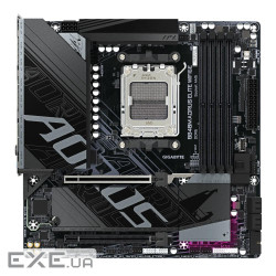 Mатеринська плата sAM5 AMD B840 DP/HDMI 4xDDR5 2xM .2 2.5GbE LAN mATX GIG (B840M AORUS ELITE WIFI6E)