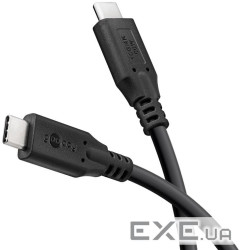 Кабель пристроїв-подовжувач USB Type-C M/M 2.0m,(USB3Gen2x2) 10Gbps 100W/5A Cu,чорний (75.07.4207-1 (75.07.4207-1