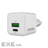 Зарядний пристрій Canyon CU20AC GaN 20W 1xPD 1xQC EU White (CNS-CUW20AC)