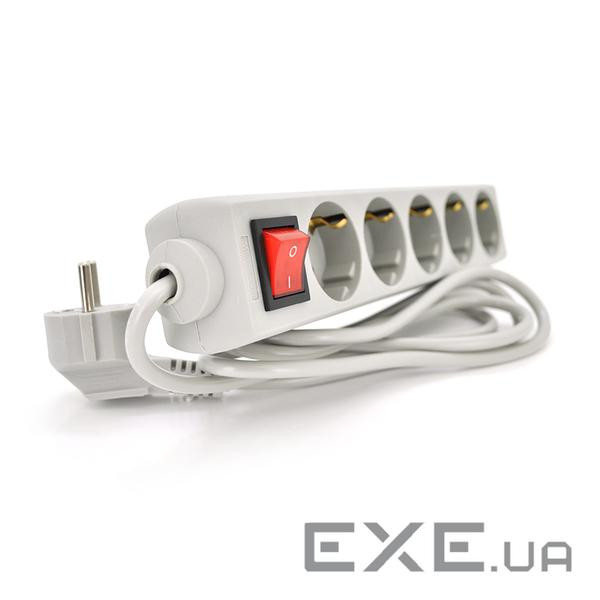 Мережевий подовжувач RITAR G518CU, 220В 10А, 5 розеток, 1,8 м, перетин 3х0,75мм CU, з (RT-G518-CU_Q50)