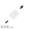 Кабель HOCO X21 USB to iP 2A, 1m, silicone, TPE connectors, Black+White (6957531071365)