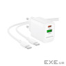Мережевий зарядний пристрій BOROFONE BN27 Fuente PD20W+QC3.0 charger set (C to C) (E (6941991120282)
