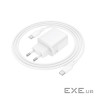 Мережевий зарядний пристрій BOROFONE BN27 Fuente PD20W+QC3.0 charger set (C to C) (E (6941991120282)