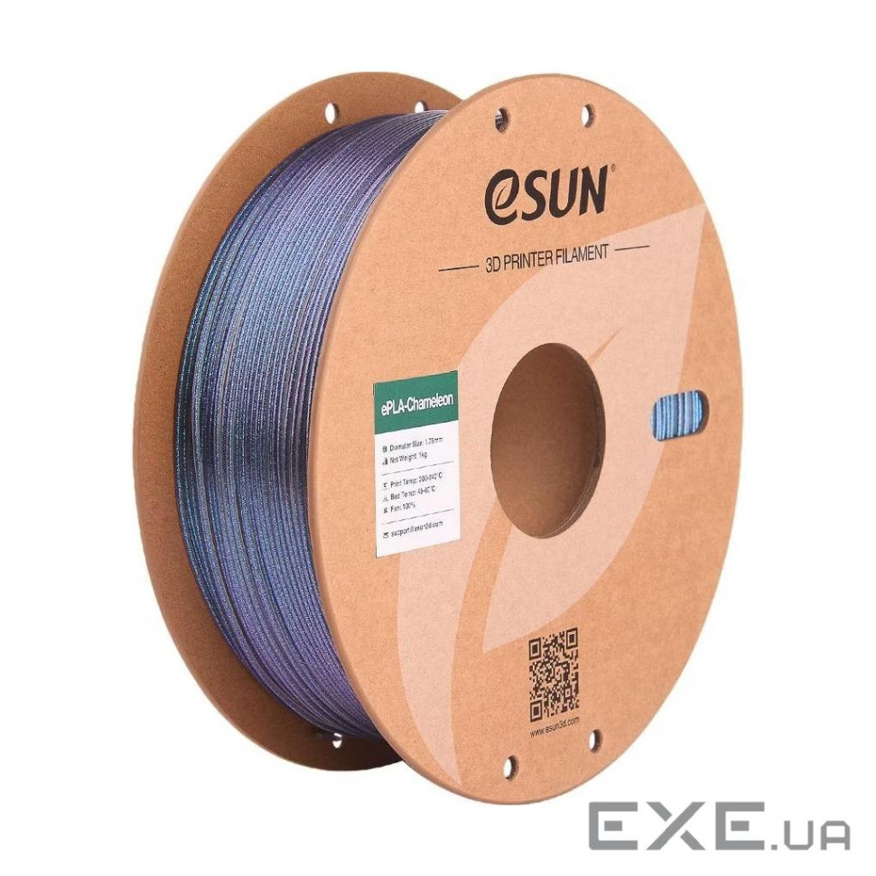 Пластик для 3D-принтера eSUN ePLA Chameleon 1,75mm 1kg TECH BLACK (EPLA-CHAMELEON-P175TB1)