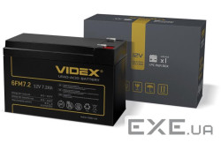 Батарея для ДБЖ 12В 7.2Ач Videx 6FM7.2, Black, 12V, 150x65x95 мм (6FM7.2 1CB)