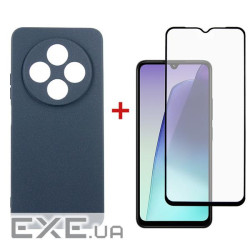 Чохол-накладка Dengos Carbon для Xiaomi Redmi 14C Blue (DG-KM-120) + захисне скло