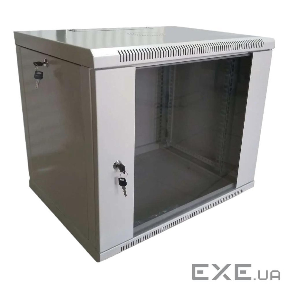 Шафа настінна Hypernet 9U 19" 600x600 (WMNC66-9U-FLAT) (US-WMNC66-9U-FLAT)