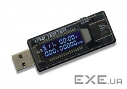 Dynamode USB tester for voltage (3-20V), current (0-3A) and battery charge (0-99999 mAh), h (KWS-V21)